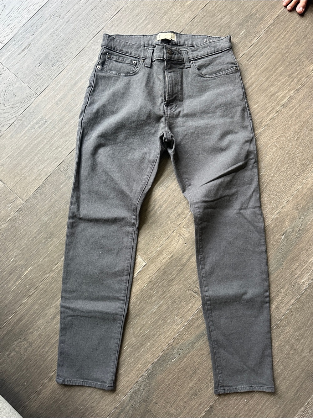 Madewell Men's Skinny Jeans in Charcoal Gray